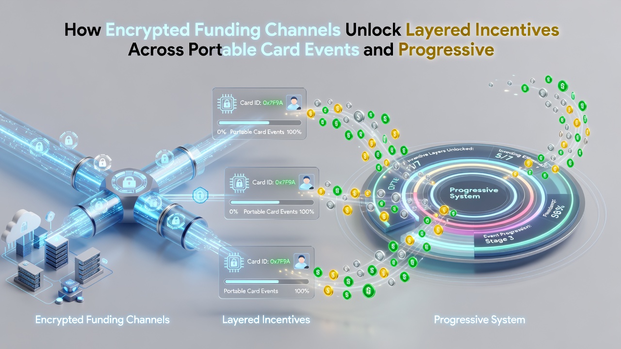 Diagram showing connections between encrypted deposits, mobile card tournaments, and accumulating slot jackpots