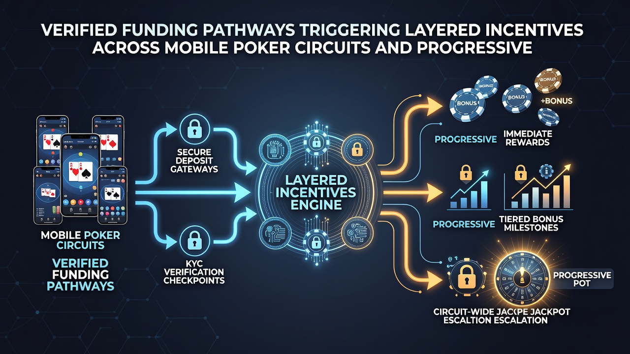 Chart displaying layered incentive activation in mobile poker and progressive reel environments